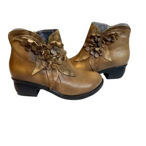 Socofy Handmade Leather Booties